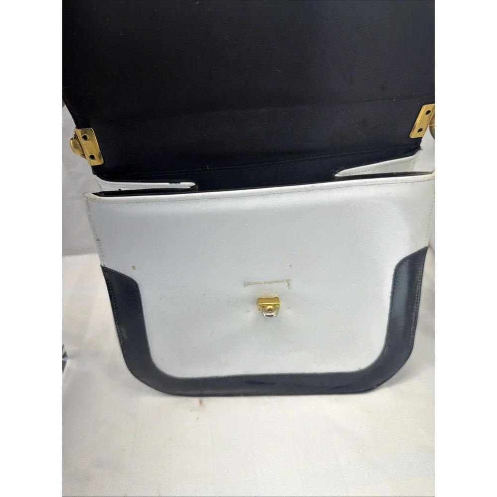 Vintage White And‎ Black Purse